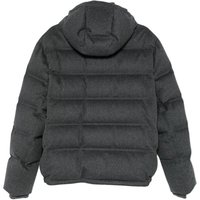 Brunello Cucinelli Куртка утепленная стеганая с капюшоном, Gray — фото 3