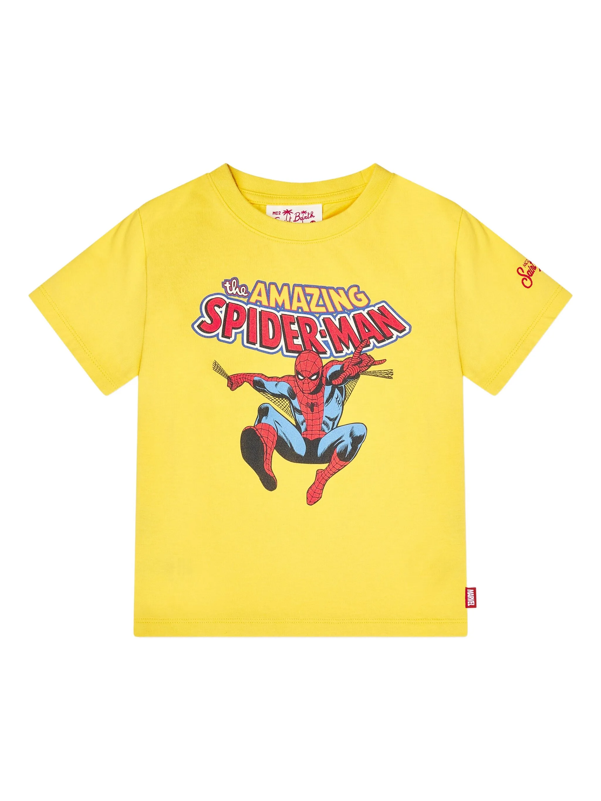 

Футболка с принтом Spider-Man Mc2 Saint Barth Kids, желтый