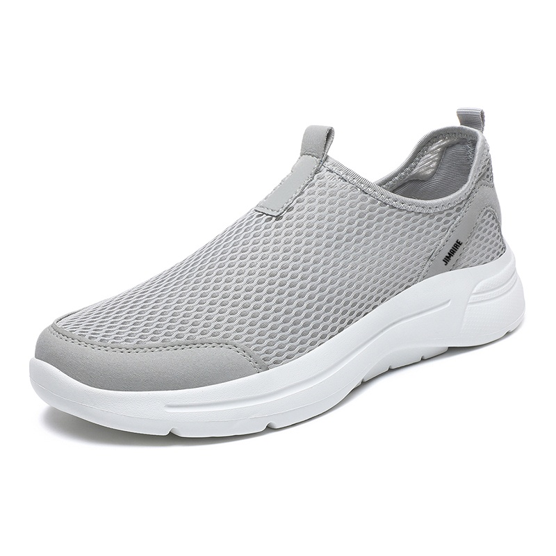 

Дышащие и легкие низкие повседневные туфли для мужчин King Jinmai, Light Gray