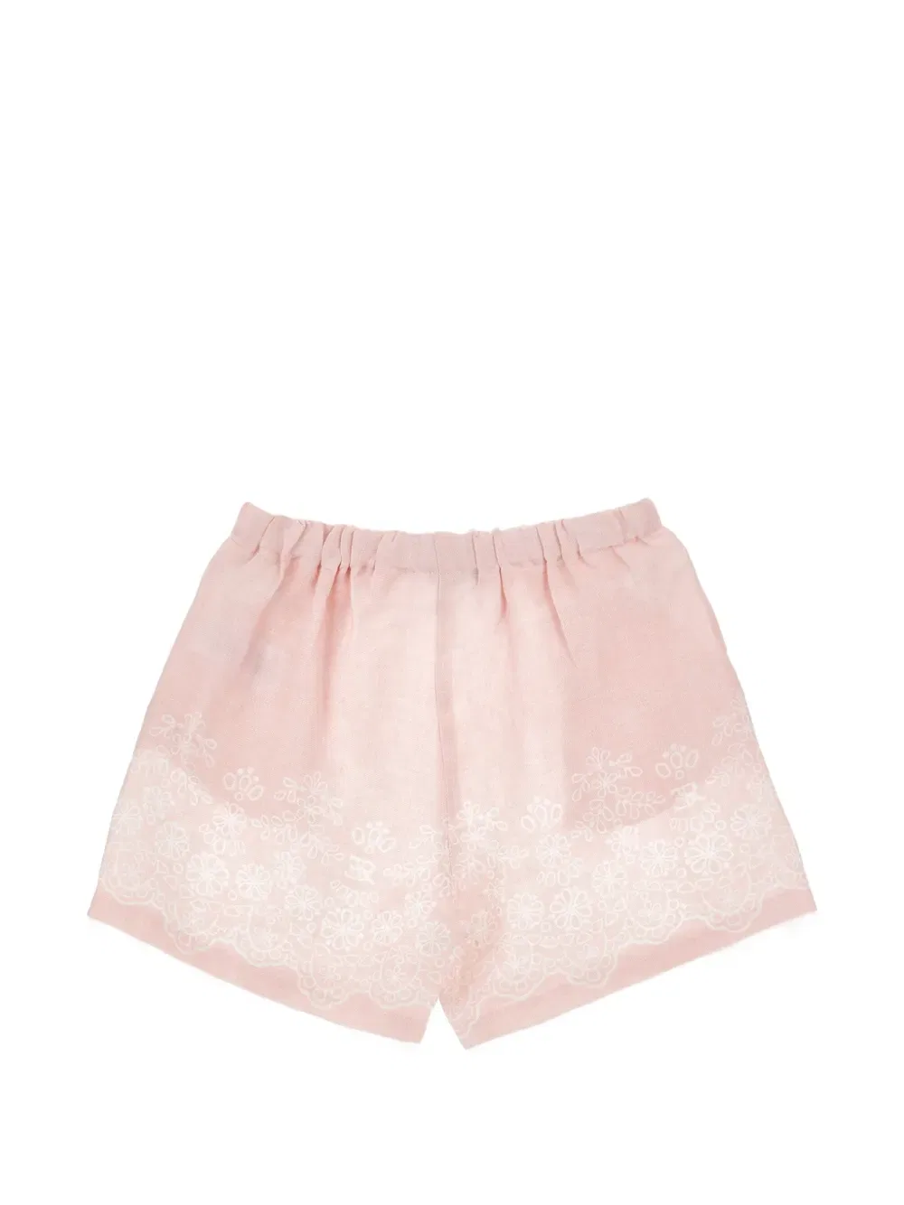 Шорты с цветочной вышивкой Ermanno Scervino Junior, розовый — фото 2