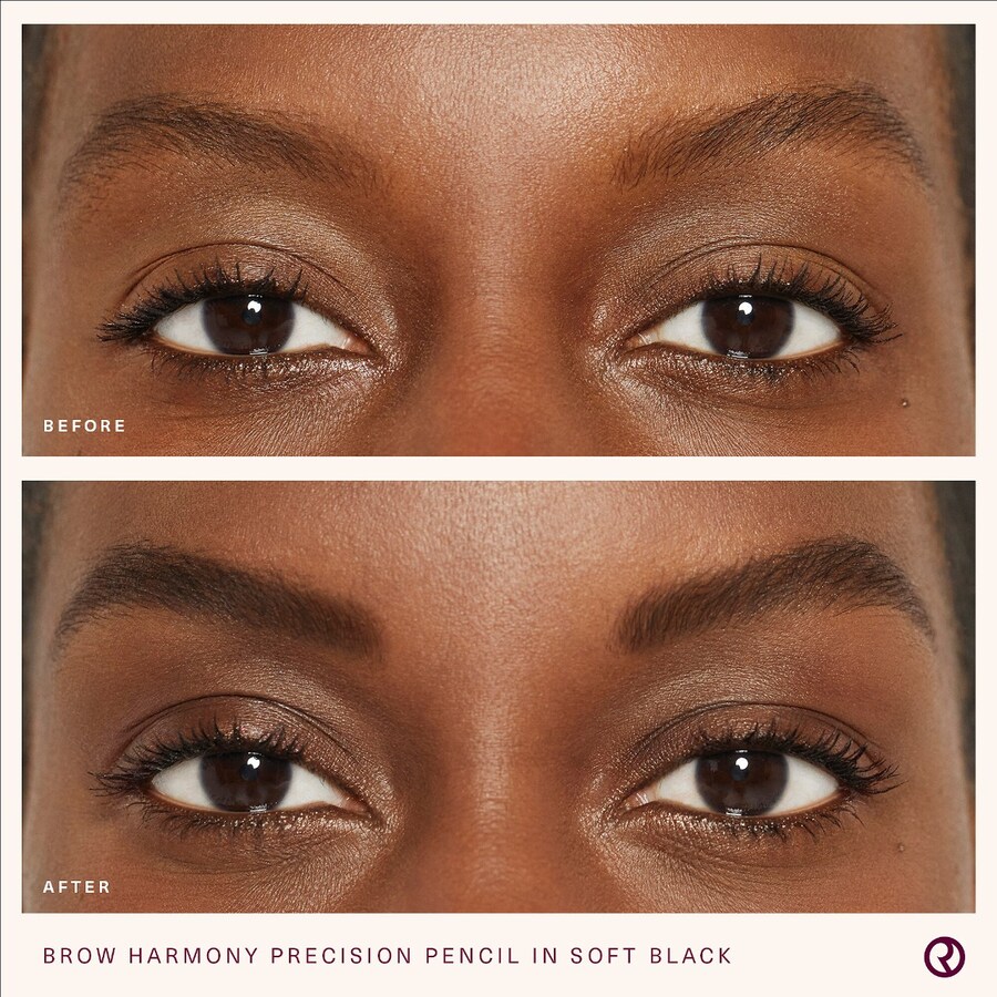 Карандаш для бровей Brow Harmony Precision Rare Beauty by Selena Gomez, 0.003 oz /0.08g, Soft Black — фото 2