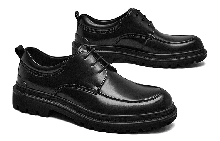 Мужские туфли Beau Today Men's Casual Shoes Men Low-Top Black — фото 4