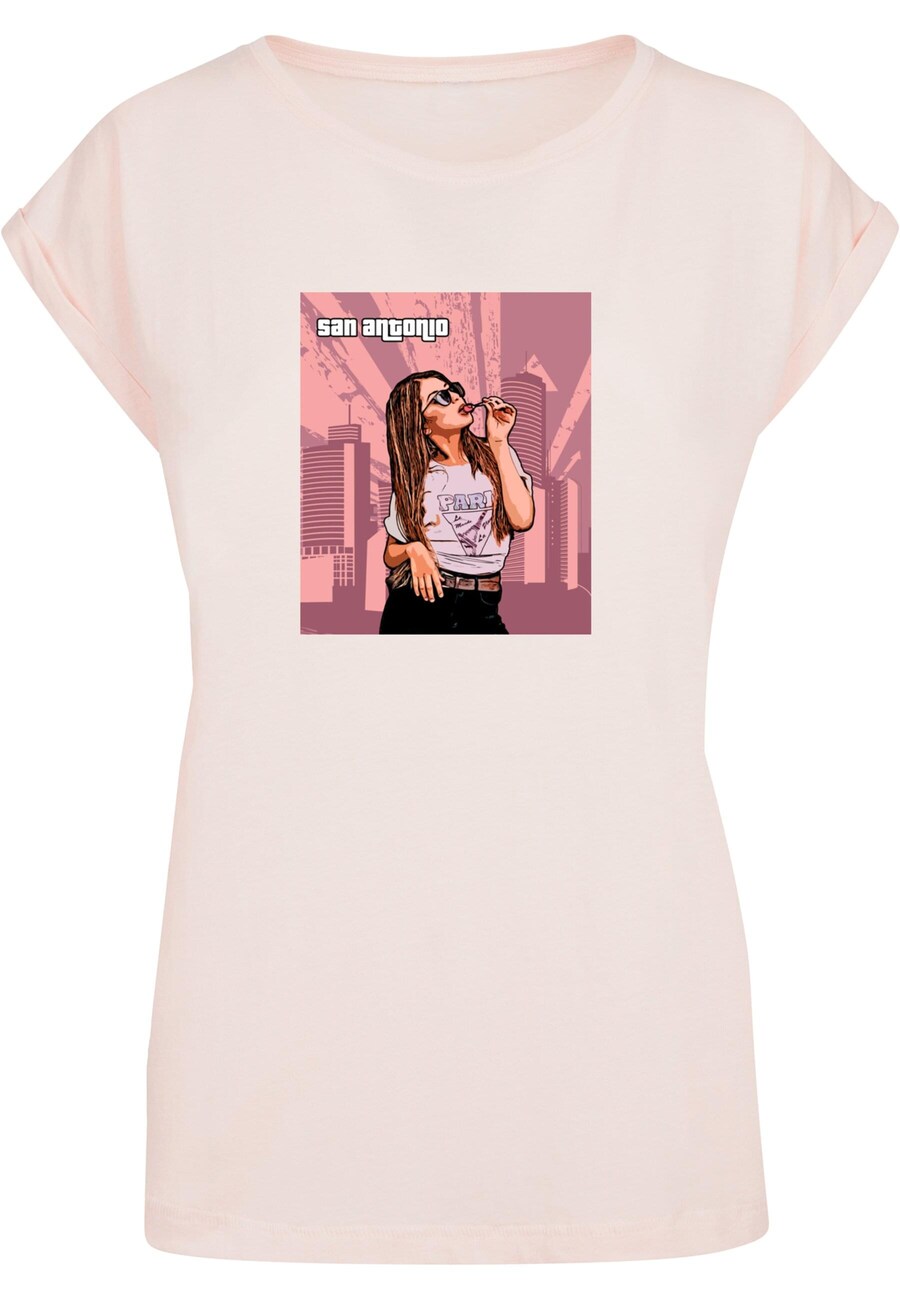 

Футболка Merchcode Shirt Grand - San Antonio, цвет powder/light pink