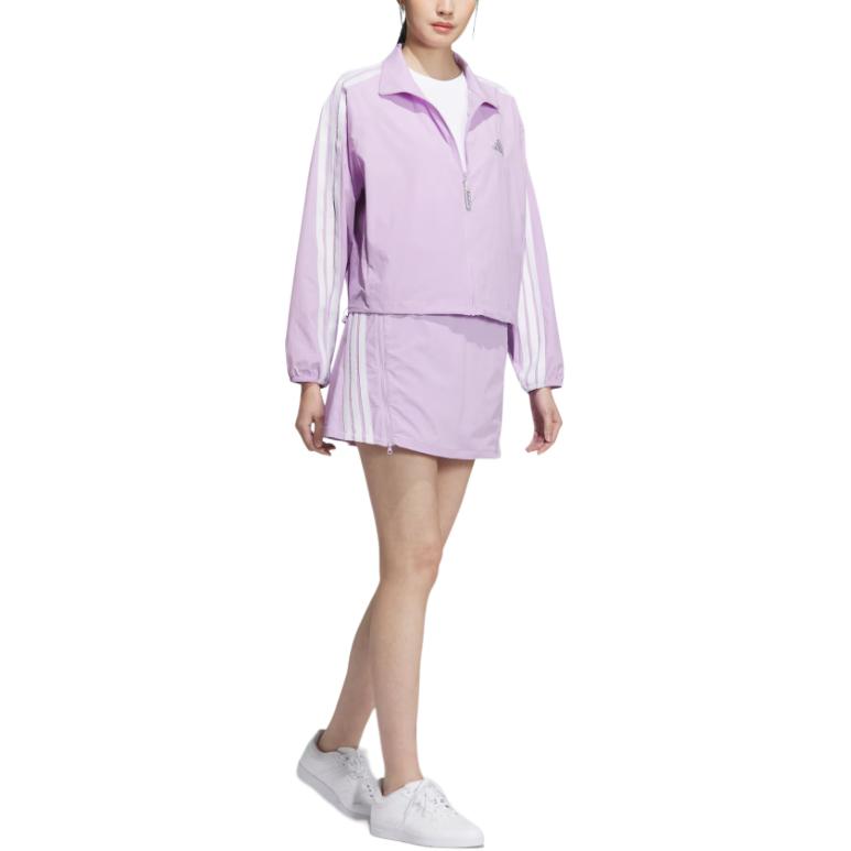 SS25 STORY WOVEN SKIRT повседневная короткая юбка женская Adidas, фиолетовый/белый — фото 4