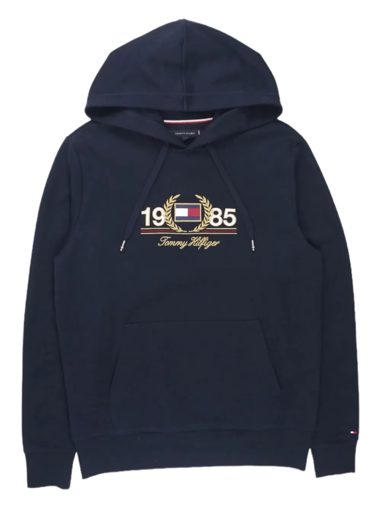 

Толстовка с капюшоном и вышитым логотипом Tommy Hilfiger, синий