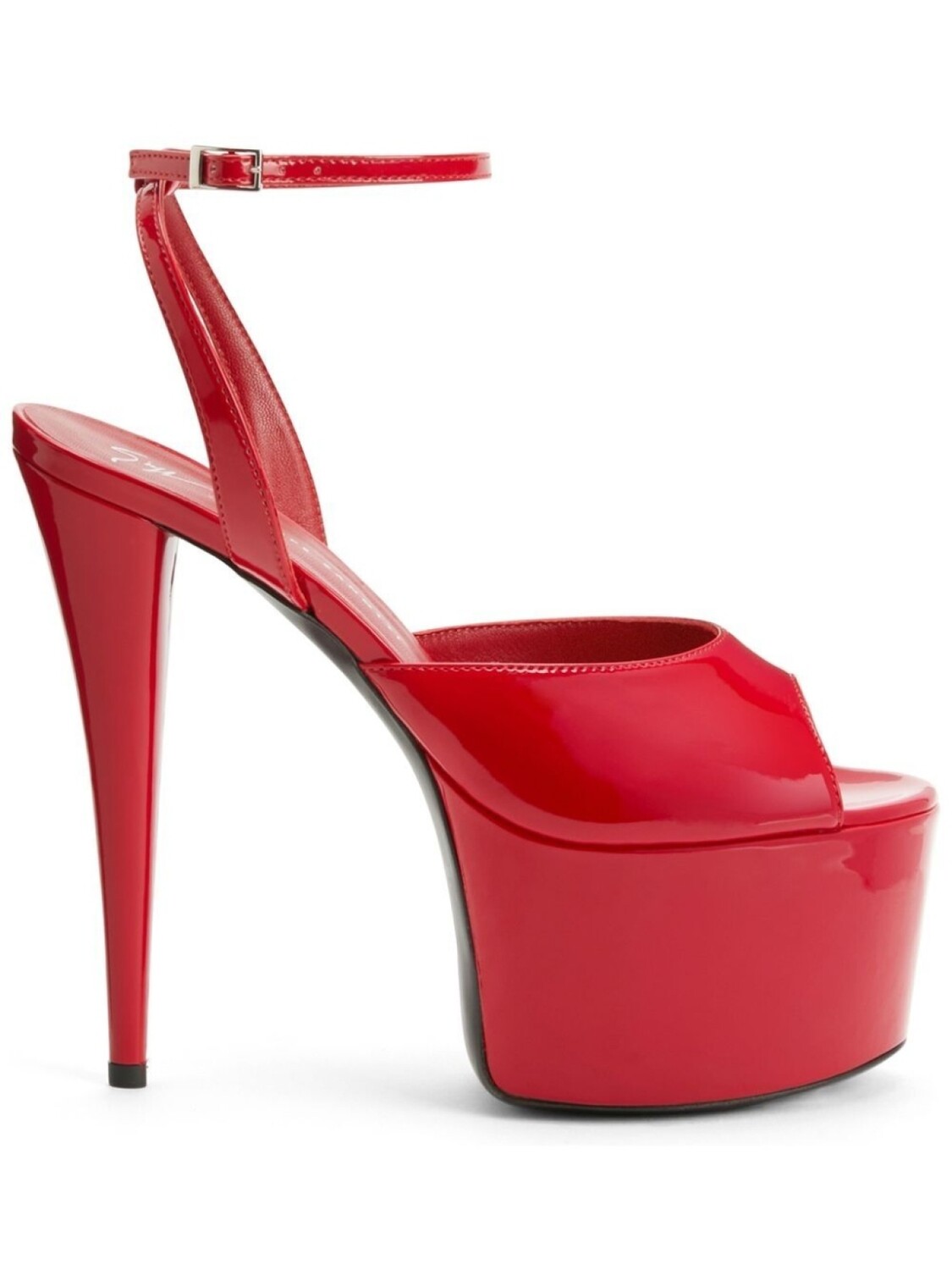 

Giuseppe Zanotti лакированные туфли Gz Aida 60 с открытым носком, красный