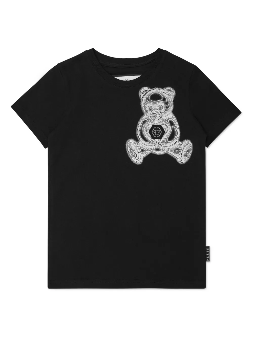 

Футболка с принтом Philipp Plein Junior, черный