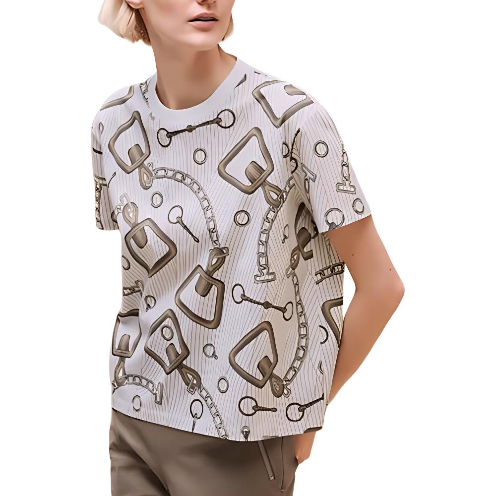 HERMES Футболка женская белая
