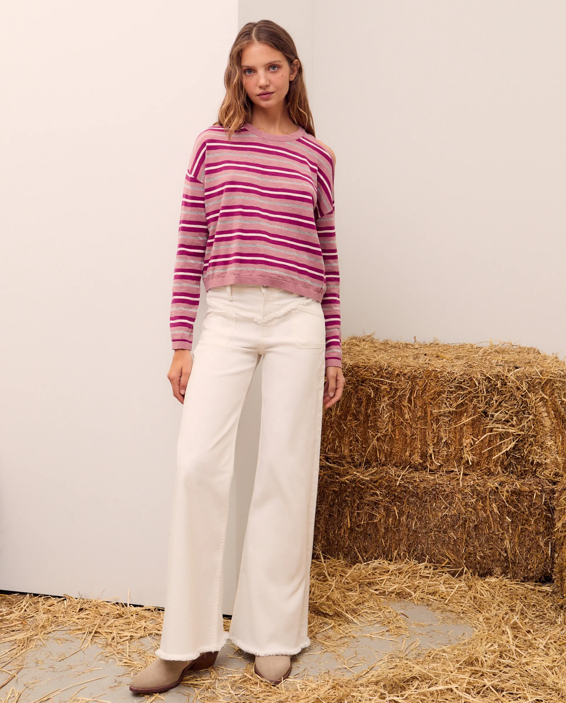 

Женская майка с вырезами Green Coast, пастельно-розовый