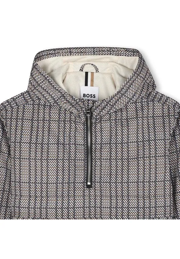 Детская ветровка с капюшоном Boss Kidswear, Black — фото 4