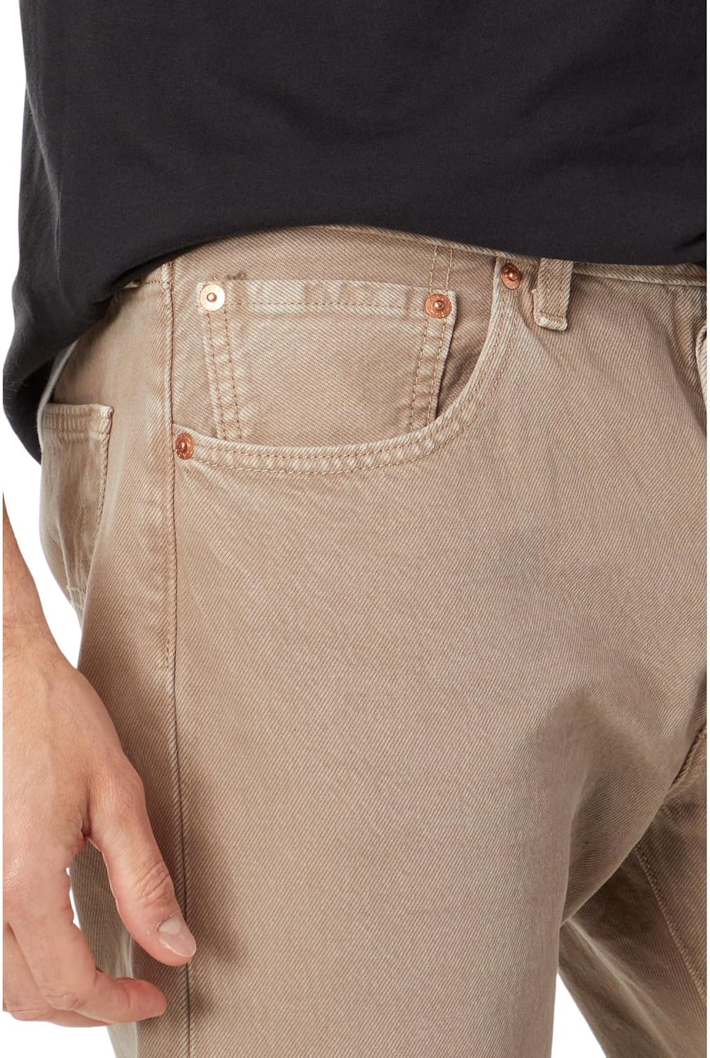 Мужские джинсы Levi's 501 Original Fit (также доступны в размерах Big и Tall), бежевый — фото 3
