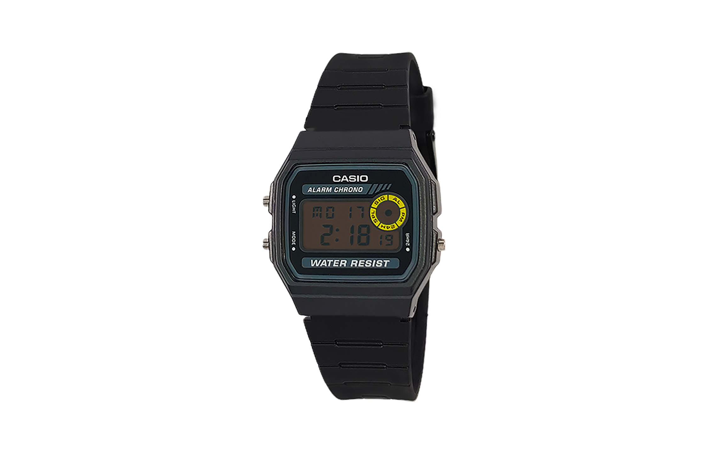 

CASIO Часы Retrofit Series Quartz Movement Resin Strap Watch Men's Watch Black Dial, Black Dial Umber Watch Glass
