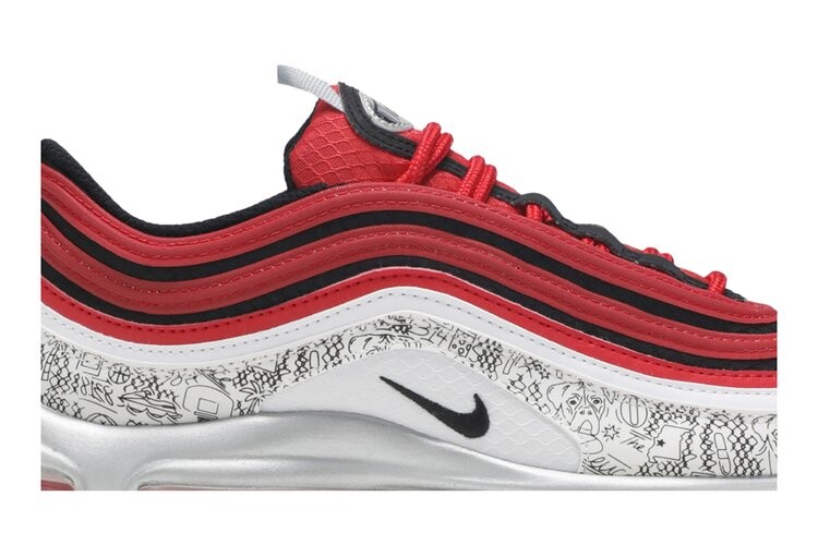 Кроссовки Nike Jayson Tatum x Air Max 97 GS 'Saint Louis Roots', красный — фото 2