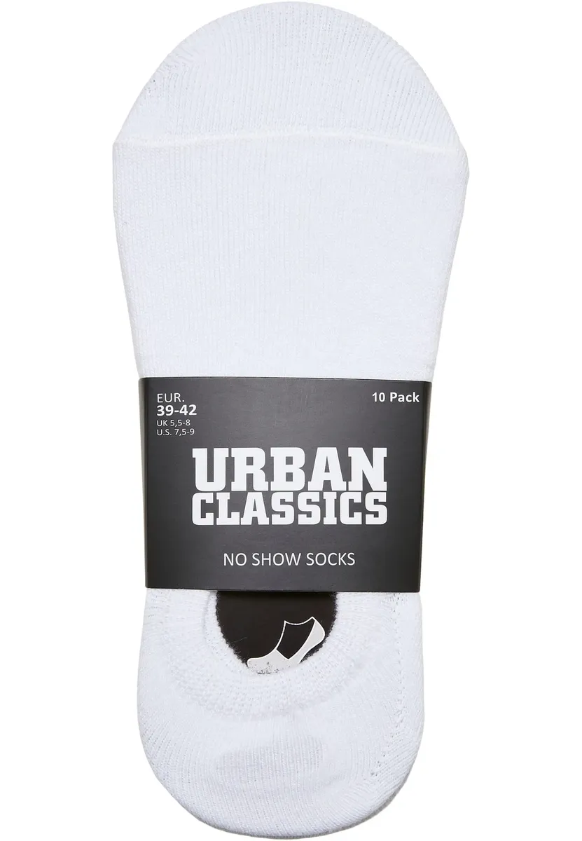 

Базовые носки URBAN CLASSICS " Urban Classics Unisex No Show Socks 10-Pack" (1 пара), белый