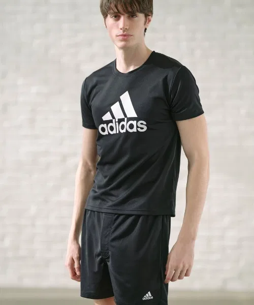 Шорты adidas с логотипом, из полиэстера, красные — фото 2