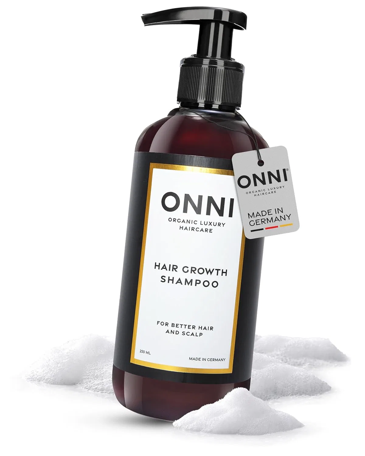 Шампунь для роста волос с фолликузаном и кофеином ONNI
