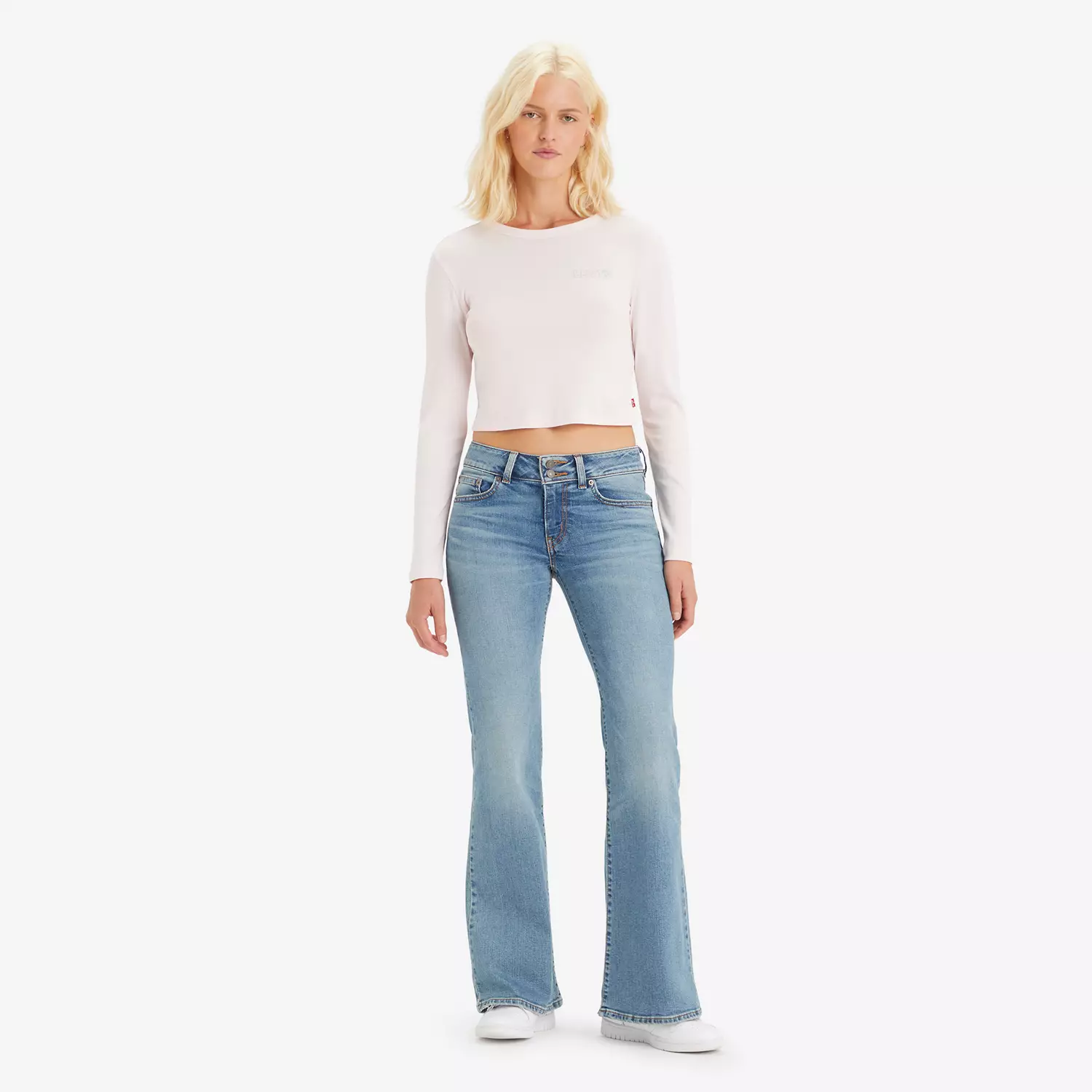 

Суперрасклешенные женские джинсы Levi's, цвет The Big Idea - Medium Wash