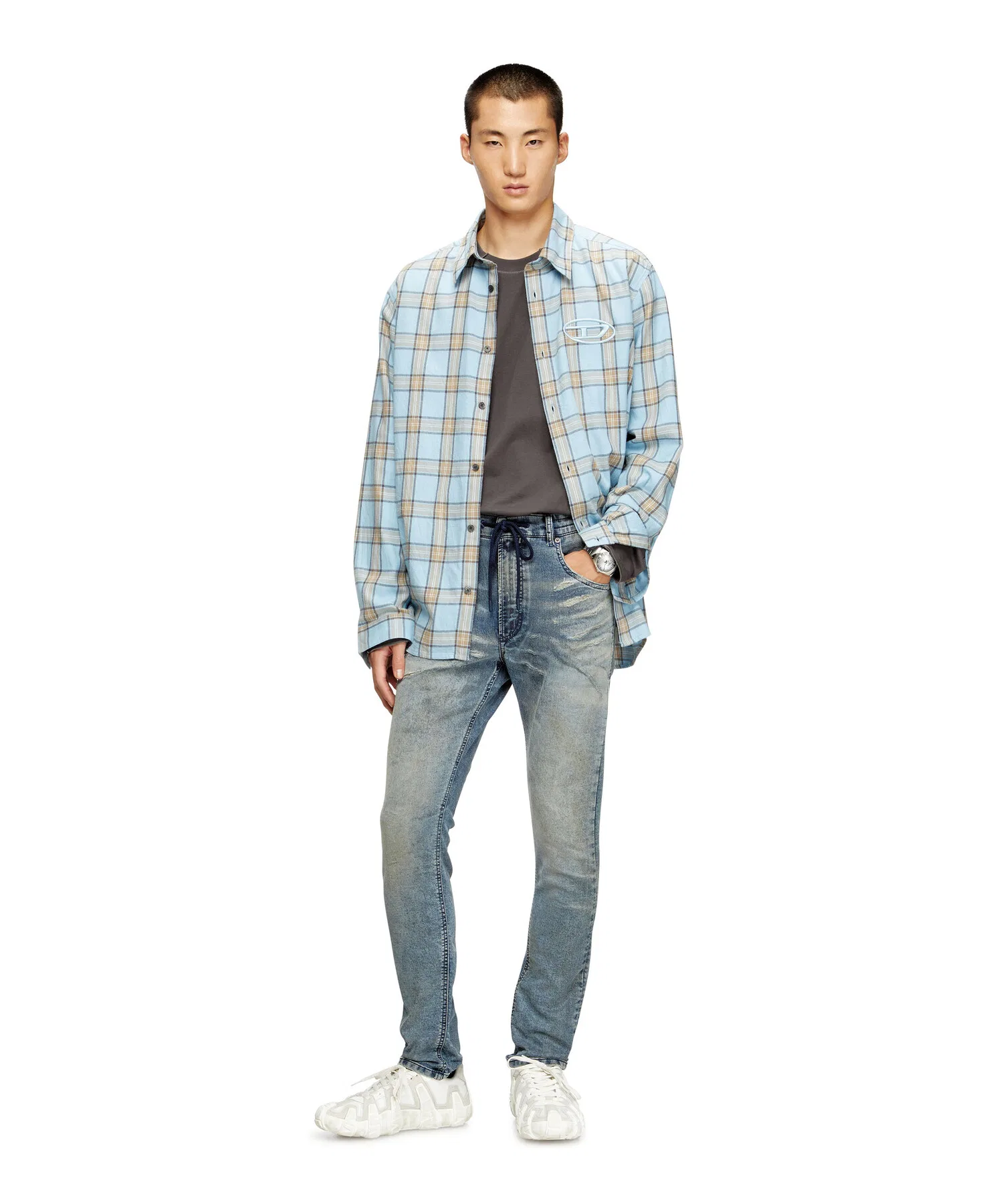 Мужские джинсовые брюки Regular Fit Jogg Jeans 2032 D-KROOLEY-B JOGG — фото 3