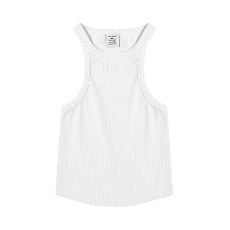 

Топ Vetements Racing Tank Top, белый