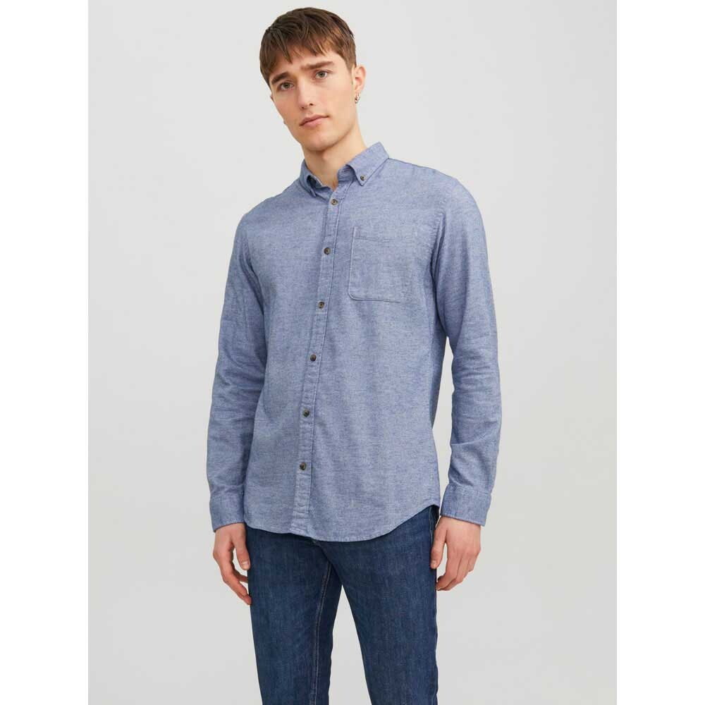 

Рубашка с длинным рукавом Jack & Jones Classic Melange, серый