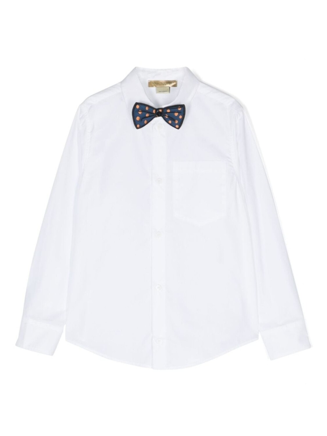 

Stella McCartney Kids рубашка с бантом, белый