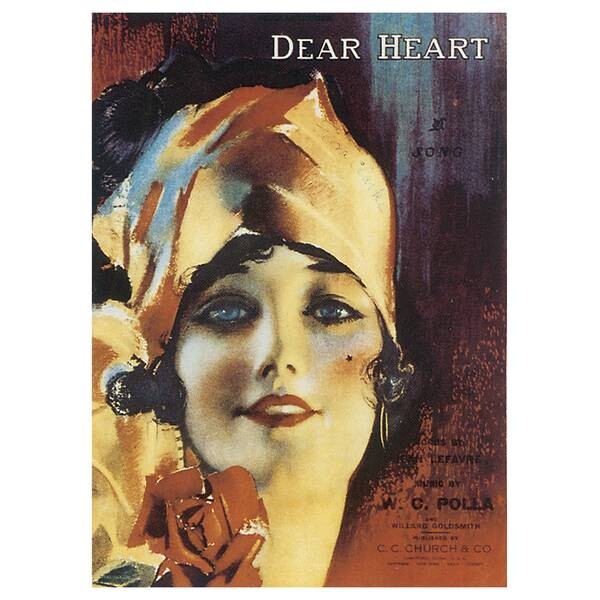 

Картина на холсте LegendArte Dear Heart, многоцветный