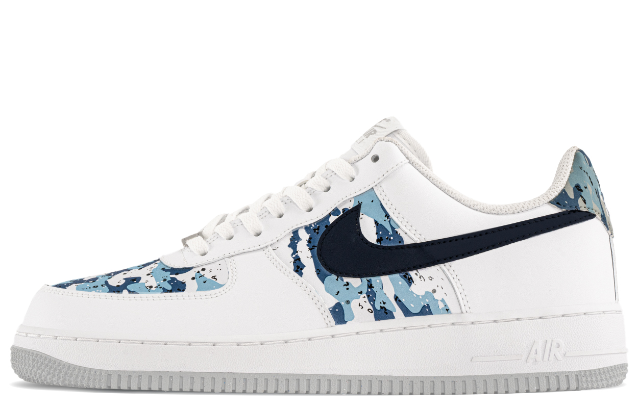 

Nike Air Force 1 AF1 высота увеличивающая low top скейтборд обувь мужские blue white