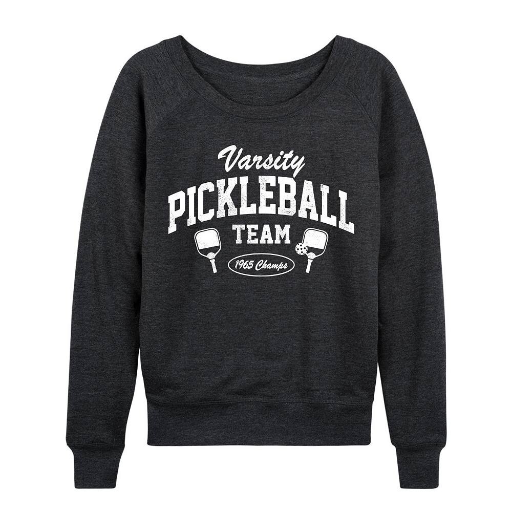 

Женский легкий свитшот из френч терри Varsity Pickleball Licensed Character, цвет Heather Gray