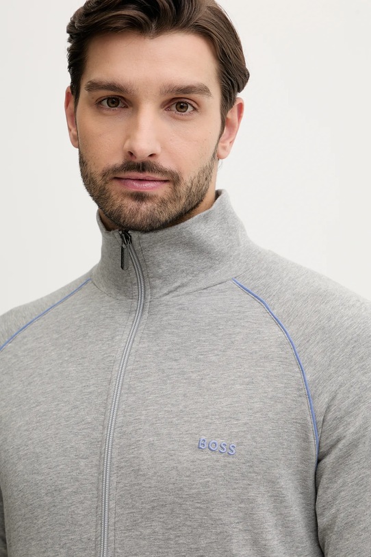Свободная толстовка BOSS, куртка mix&amp;match jacket z, серый — фото 4