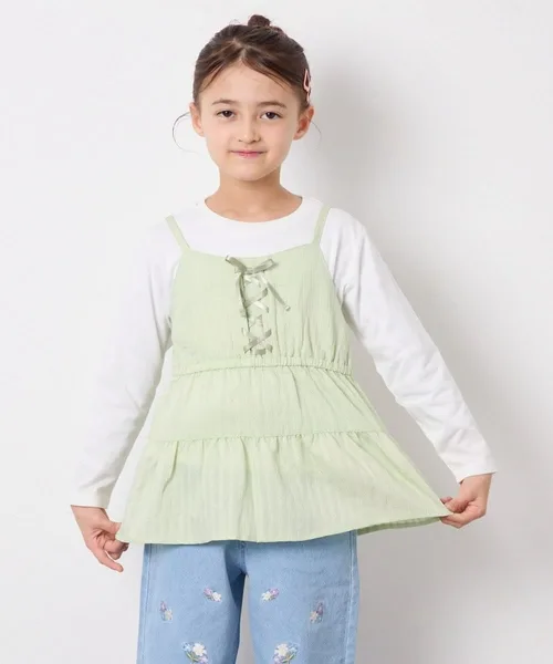 Детский топ 3WAY LAYERED CAMISOLE a.v.v ivory — фото 3
