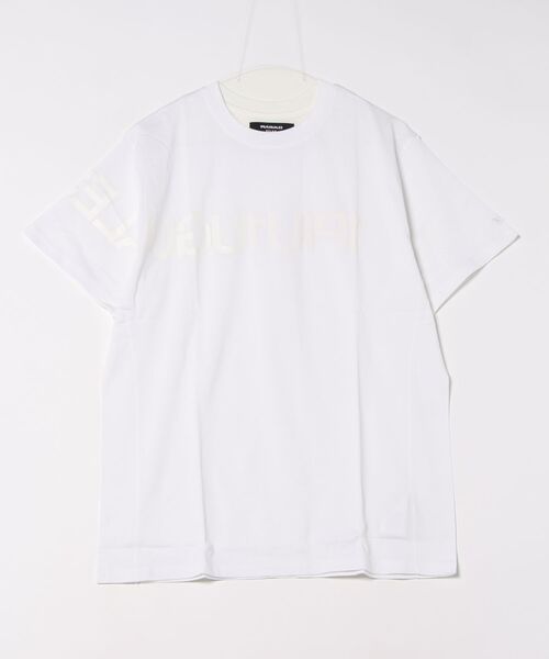 

1PIU1UGUALE3 RELAX Футболка с большим перевернутым логотипом, 1PIU1UGUALE3 RELAX, белый