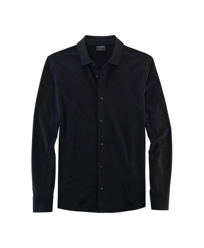 

Классическая черная деловая рубашка Olymp, черный