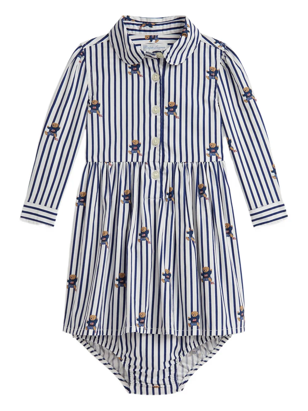 

Платье Polo Bear в полоску POLO RALPH LAUREN KIDS, синий