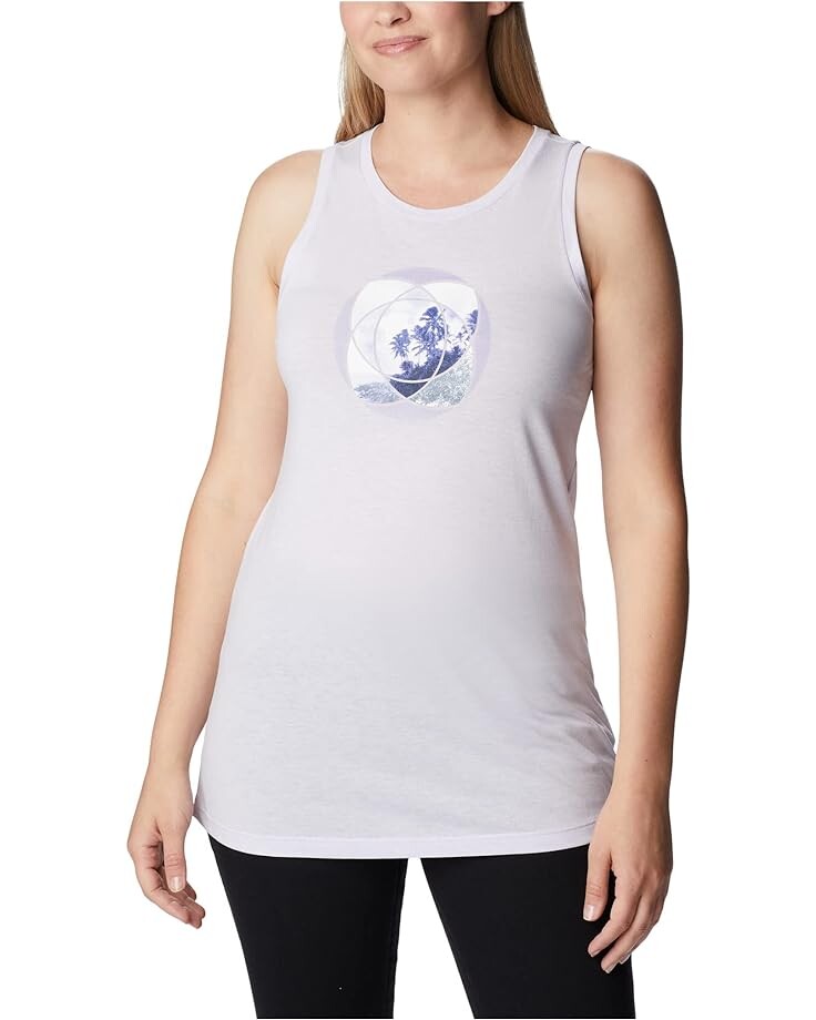 

Топ Columbia Bluff Mesa Tank, цвет Purple Tint Heather/Meditation Isle Graphic