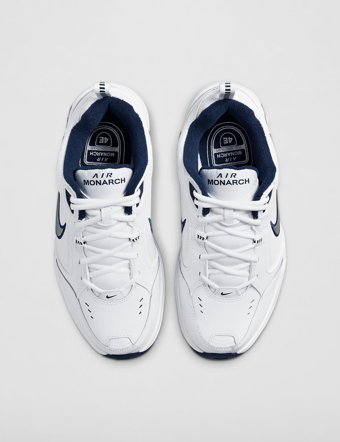 Мужские кроссовки для тренинга/тренировок Nike Air Monarch IV, белый/синий — фото 4