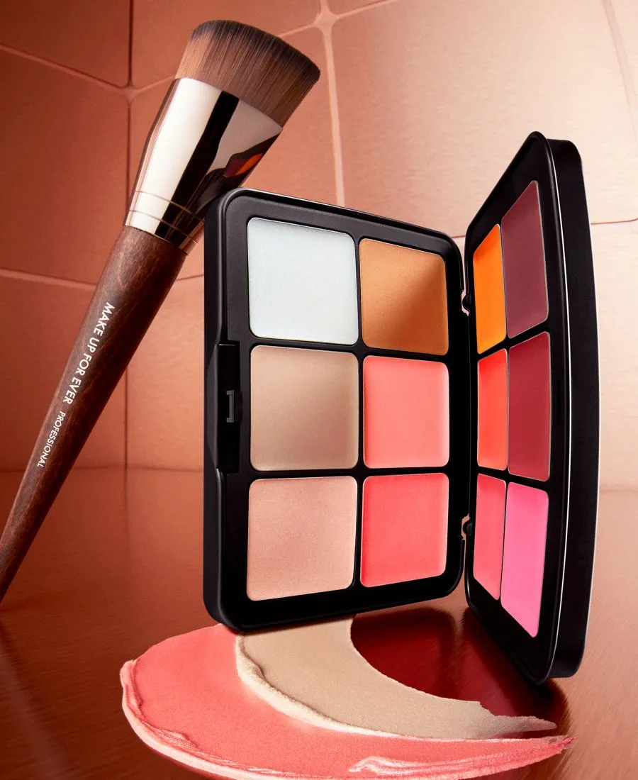 MAKE UP FOR EVER Палетка для лица HD Skin Blush & Glow Longwear Cream Face Palette — фото 3