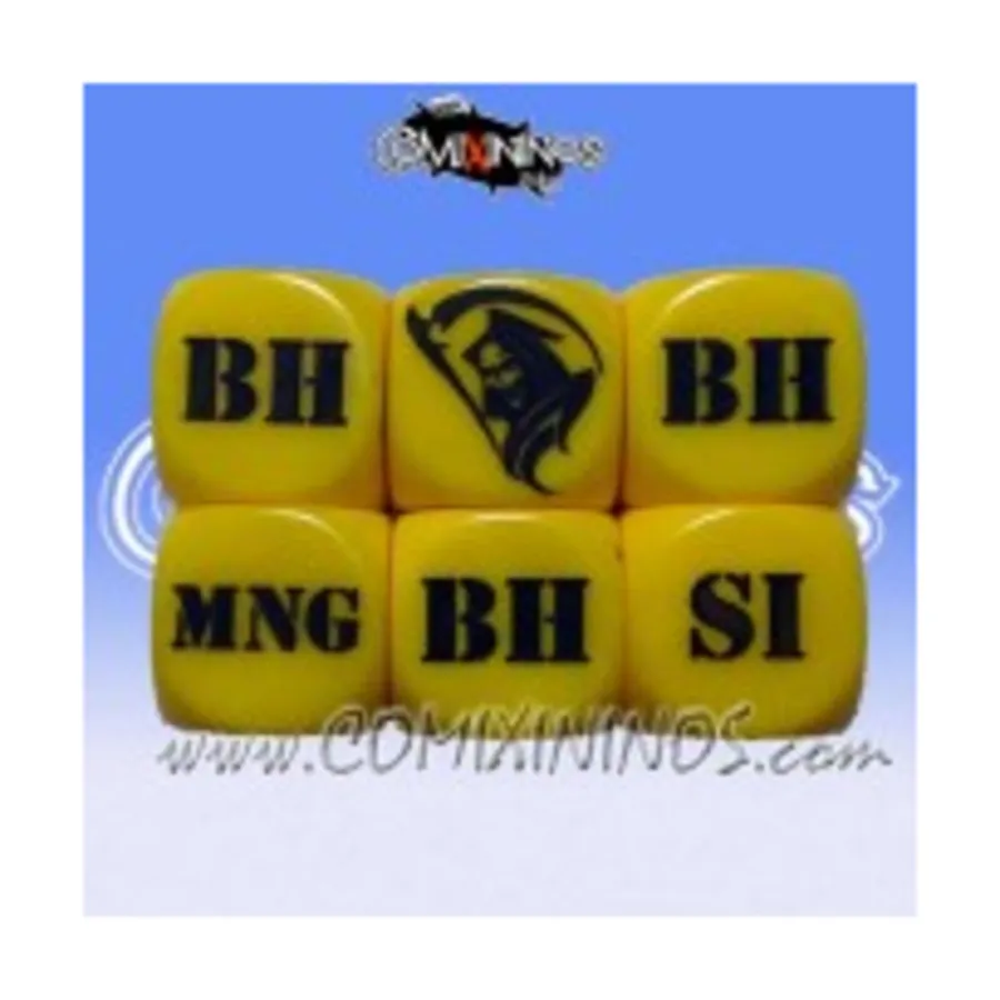 

Набор «Травма d6» — желтый (2), Fantasy Football Miniatures - Dice Sets