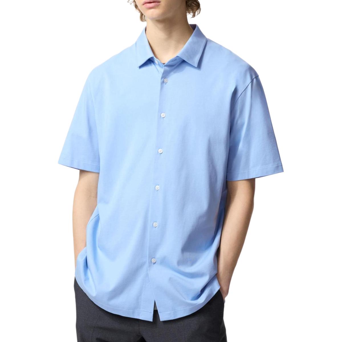 

UNIQLO Рубашка AIRism Mesh Series Unisex Pink Blue