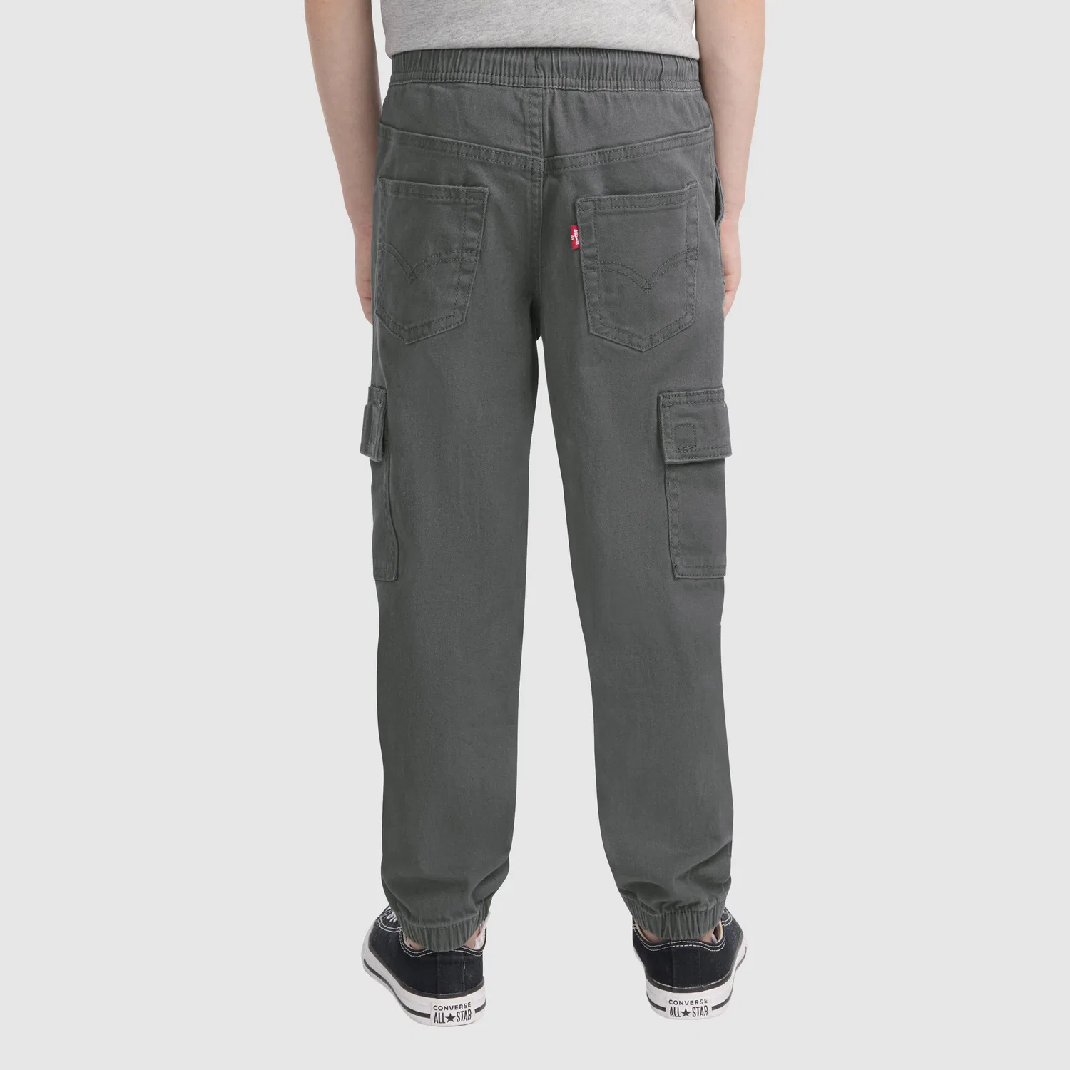 Удобные спортивные брюки-карго для мальчиков 4-7 лет Levi's, Grey — фото 4