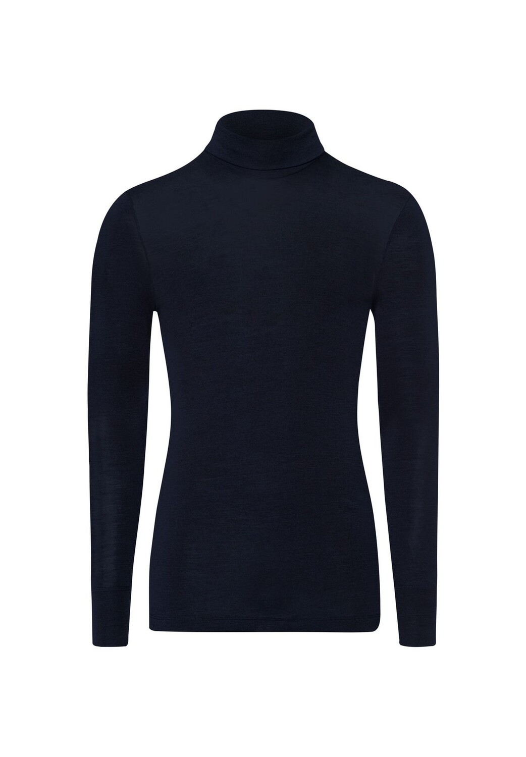 

Шерстяная шелковая рубашка с высоким воротником HANRO, цвет Deep Navy Herren