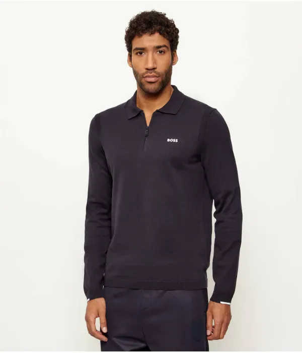 Свитер KN_Ever-X PL regular fit Boss Green, темно-синий