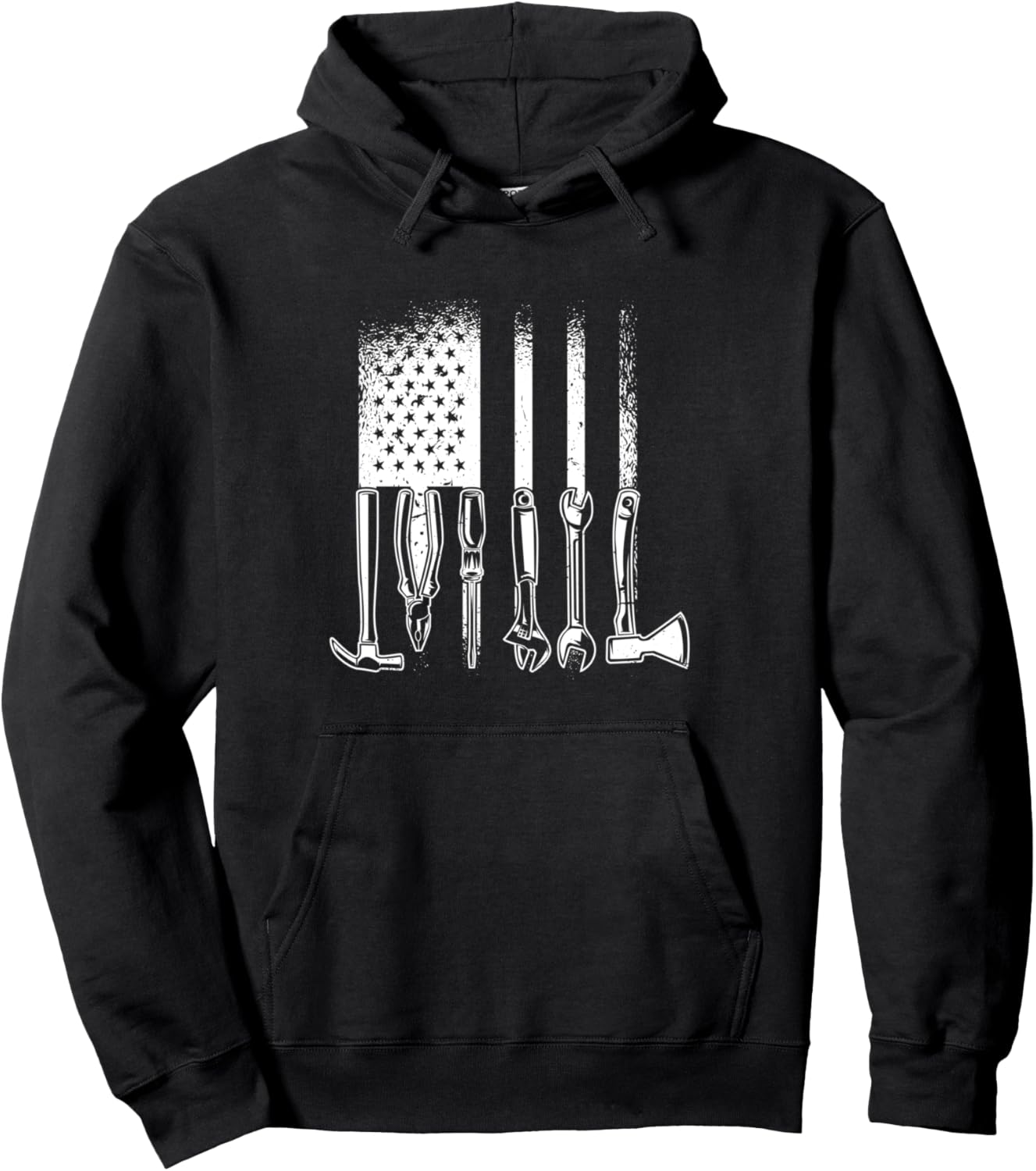 

Худи в стиле ретро с графическим рисунком «Рабочий инструмент электрика, механика» Craftsman Gift Idea Handyman Crafting Worker Tools, черный