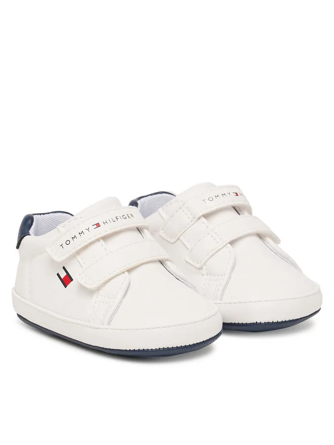 Tommy Hilfiger Низкие кроссовки на липучке T0B9-34328-1582 белые — фото 2