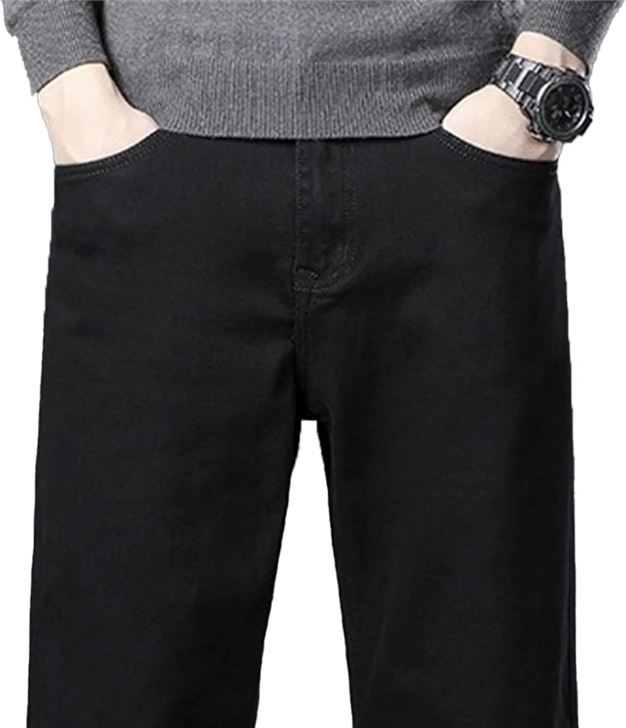 Джинсы свободные Men Fashion, Black — фото 2