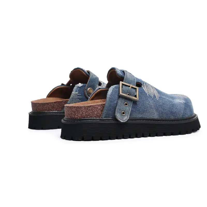 Сабо с закрытым носком унисекс Angelmix, цвет Denim Blue — фото 3