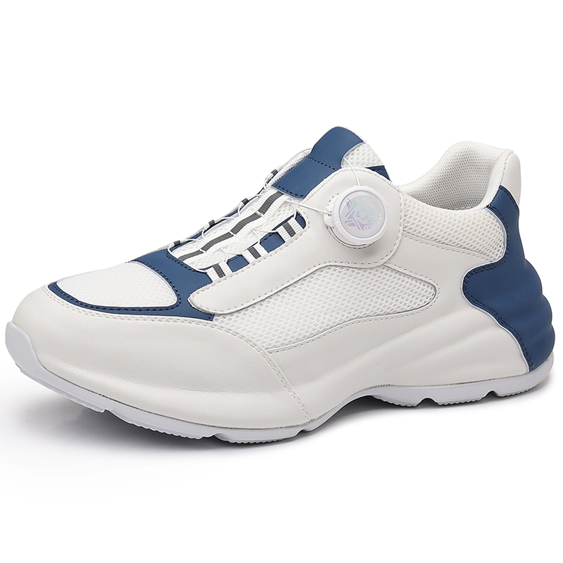 

POPULAR ROUSE PR Низкие повседневные мужские кроссовки бело-голубые, цвет White Blue