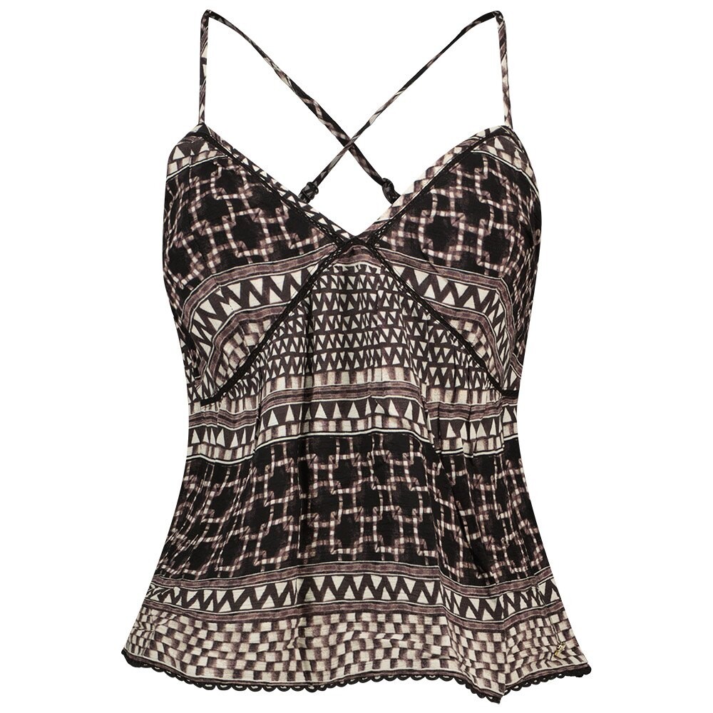 

Футболка Superdry Printed Woven , коричневый