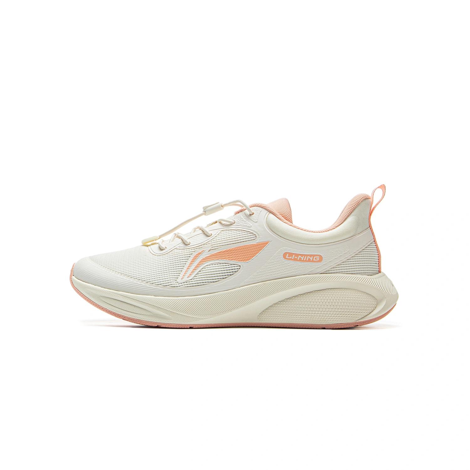 

Кроссовки для бега с низким верхом для детей и подростков LINING YOUNG, экрю/розовый/оранжевый