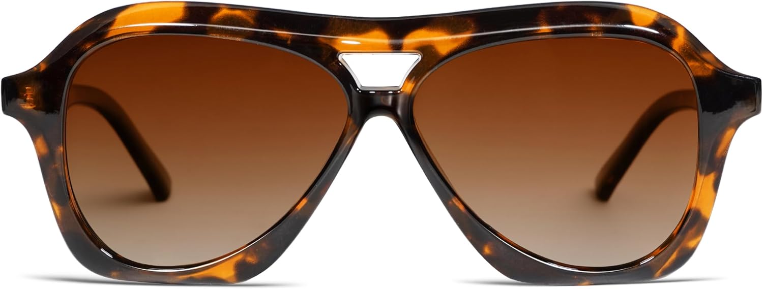 

Солнцезащитные очки-авиаторы VANLINKER в стиле ретро 70-х, квадратной формы, для женщин и мужчин, модные поляризованные, винтажные, VL9768, C2 Tortoise Frame Brown Lens