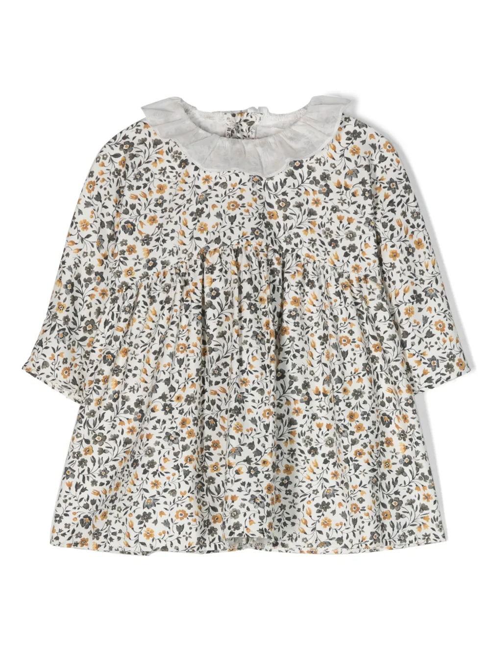 

Платье с цветочным принтом TEDDY & MINOU, белый